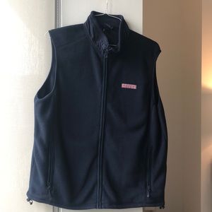 Mens Vineyard Vines Navy Blue Fleece Vest